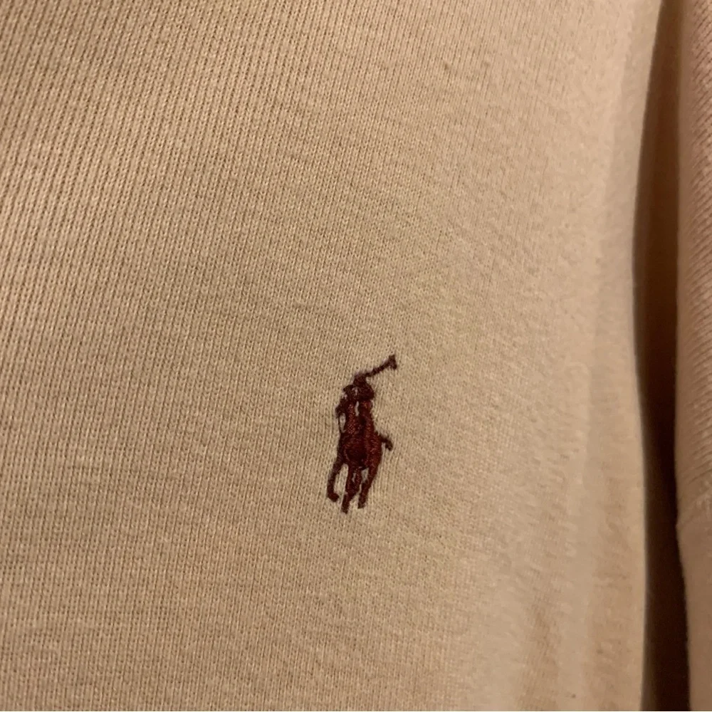 Ralph Lauren Beige Long Sleeve Henley Shirt Mens Size XXL 100% Cotton Pullover